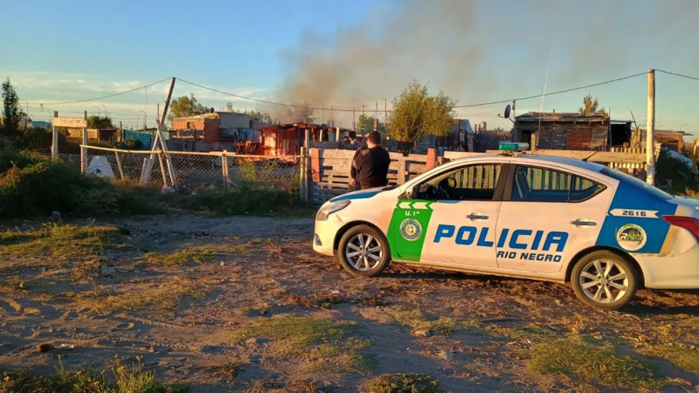 Incendio y susto en El Cóndor