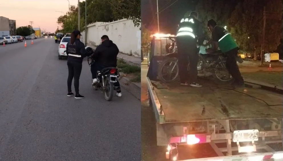 Secuestraron en Viedma un auto y ocho motos