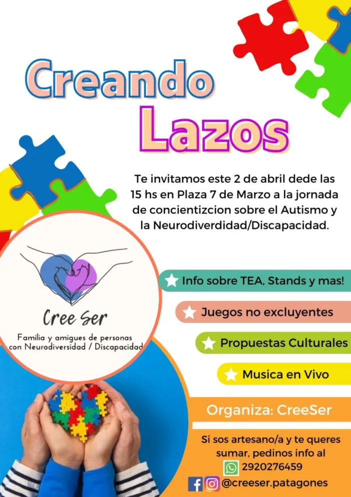 Día Mundial del Autismo: se desarrollará una jornada para toda la comunidad en la Plaza 7 de Marzo