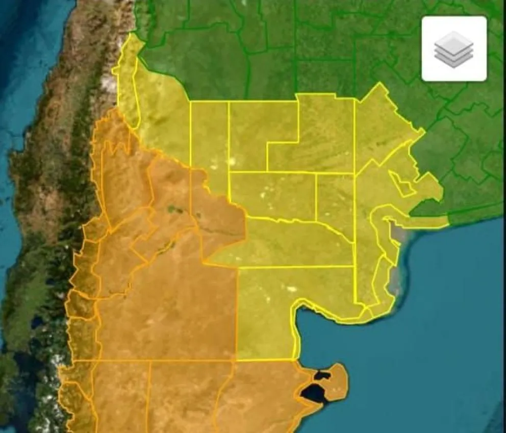 Rige la alerta amarilla por fuertes vientos en la Comarca 
