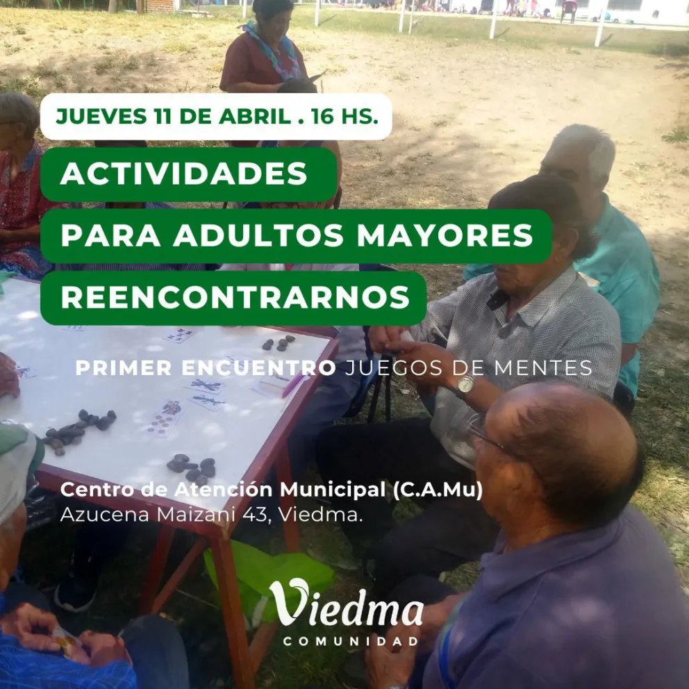 Comienza el Programa “Reencontrarnos” destinado a Adultos Mayores