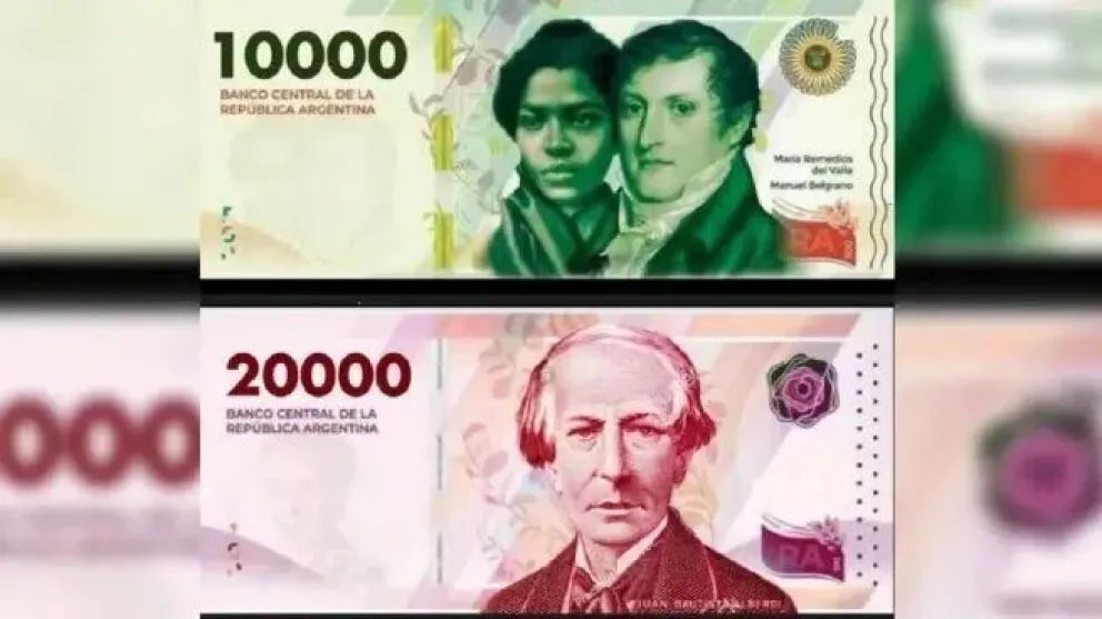 Cuándo comenzarán a circular los billetes de $10.000 y de $20.000 