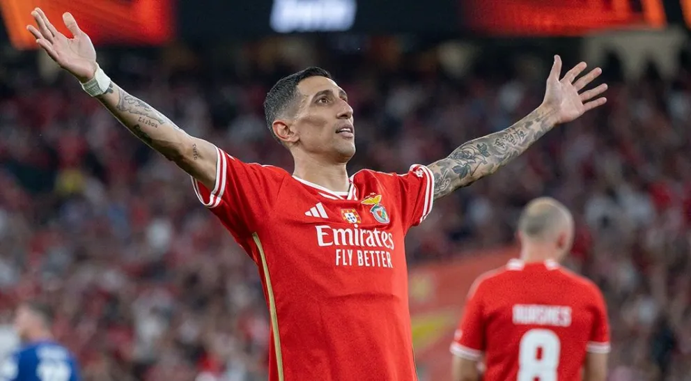Con gol de Di María, Benfica venció al Marsella