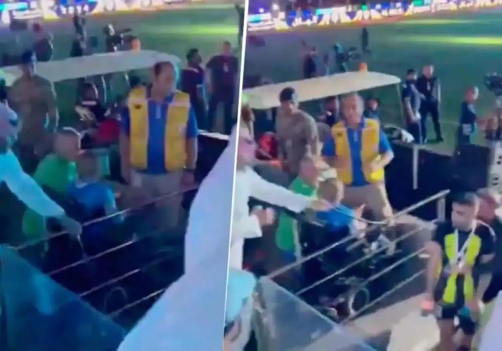Video: hincha atacó a latigazos a un jugador al finalizar el partido del Al Ittihad en Arabia Saudita