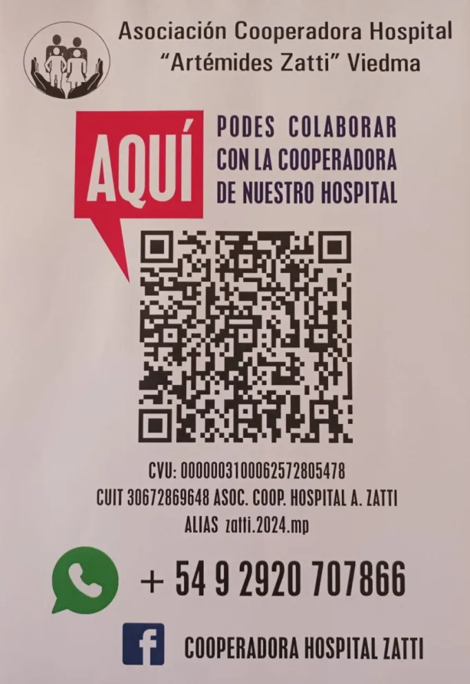 La Cooperadora del Hospital Zatti se aggiorna para recibir más donaciones