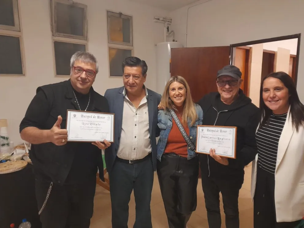 Baglietto y Vitale pasaron por Viedma y fueron declarados Huéspedes de Honor 