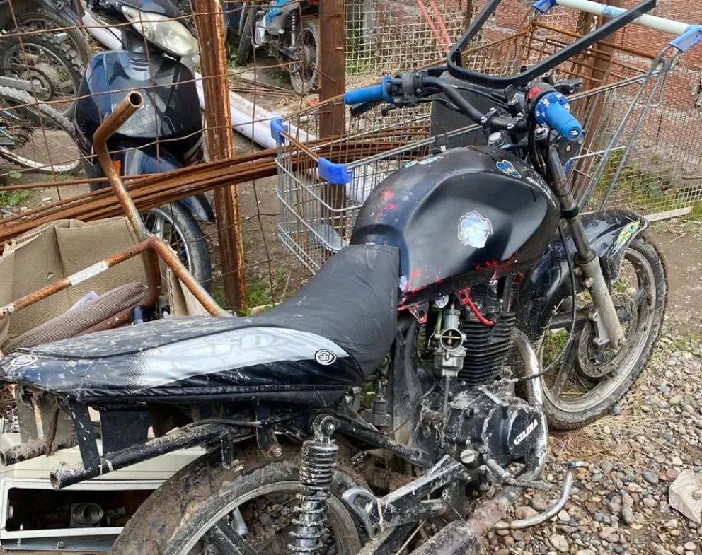La policía recuperó en tiempo récord una moto robada