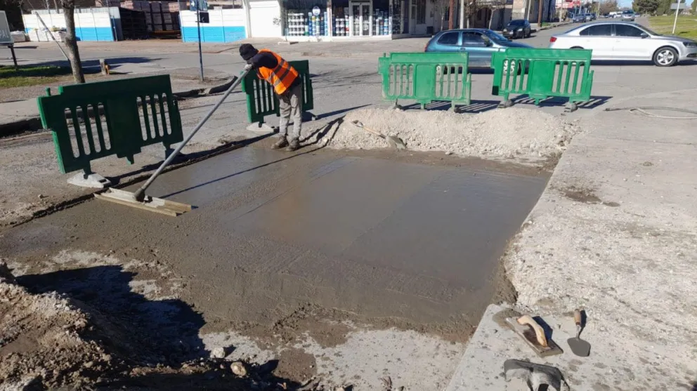 Avanzan obras de mantenimiento en el bulevar Contín