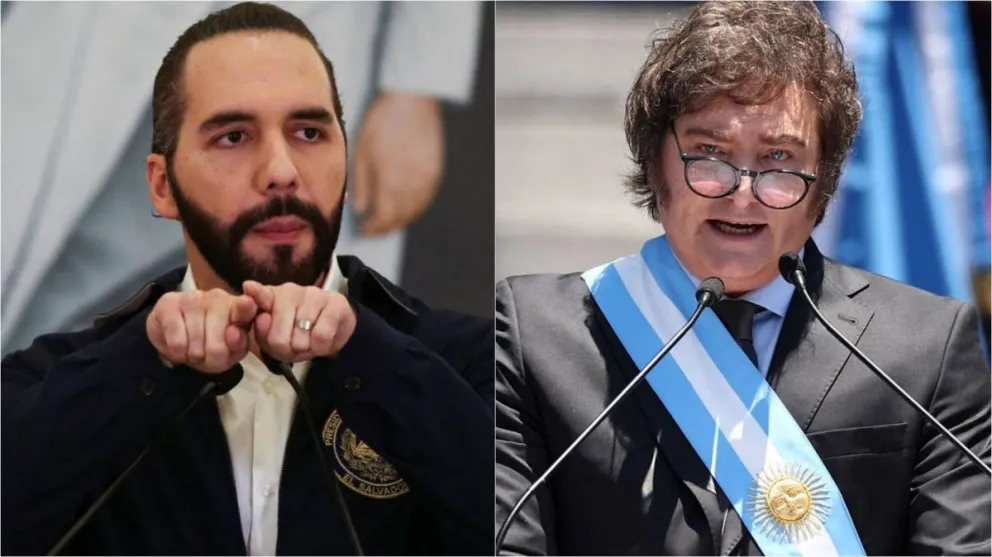 Visita de Javier Milei a El Salvador para la asunción de Nayib Bukele