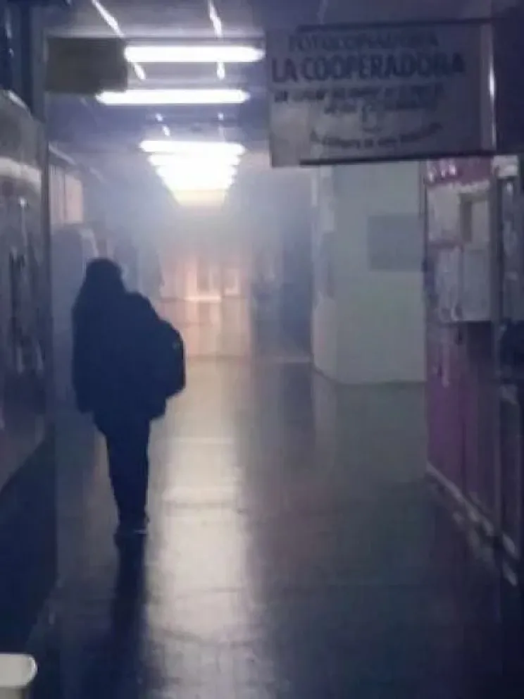 Intentaron colocar caloventores en la Fadecs y las aulas se llenaron de humo
