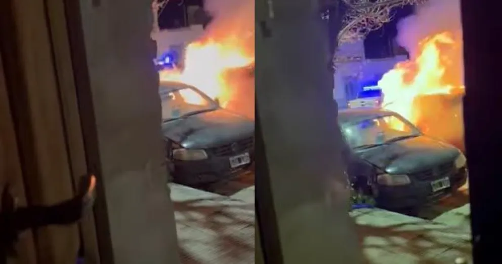 Nueva pista en el misterioso incendio de un auto en Patagones: apareció un video