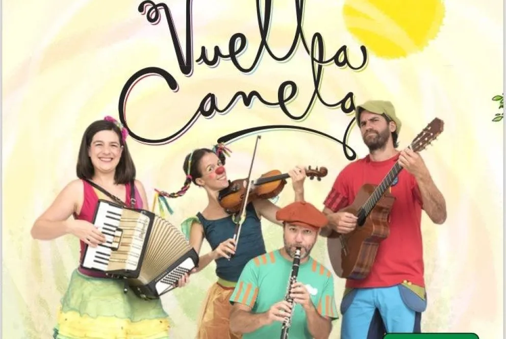 "Vuelta Canela" trae su música y su magia a Viedma con "Diario de Canciones"