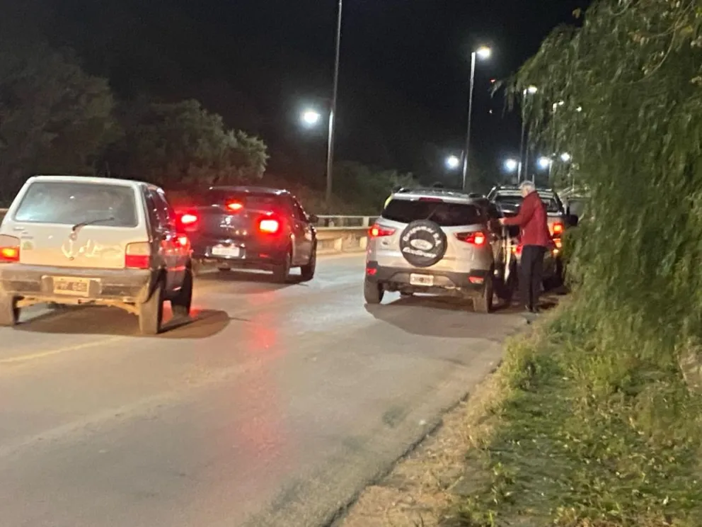 Choque en cadena sobre el Puente Ferrocarretero