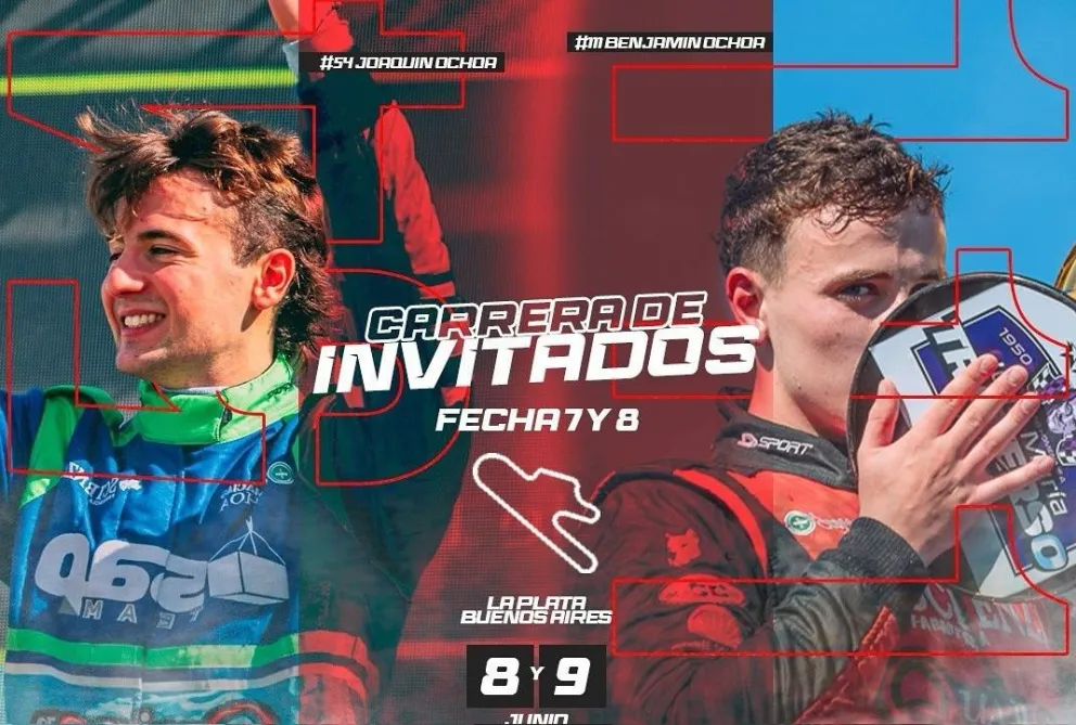 Fecha de invitados: Joaquín y Benjamín Ochoa correrán juntos en el TC Mouras