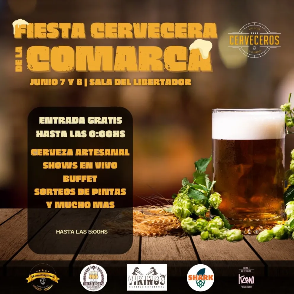 Fiesta Cervecera de la Comarca: “Serán dos noches a pura cumbia con bandas locales”