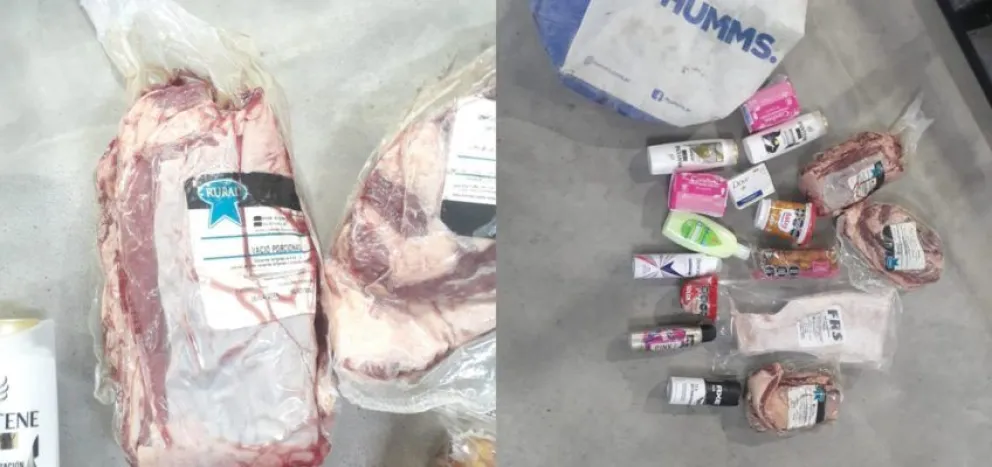 Un ladrón se quiso llevar de un mayorista desde un corte de vacío y hasta toallas femeninas