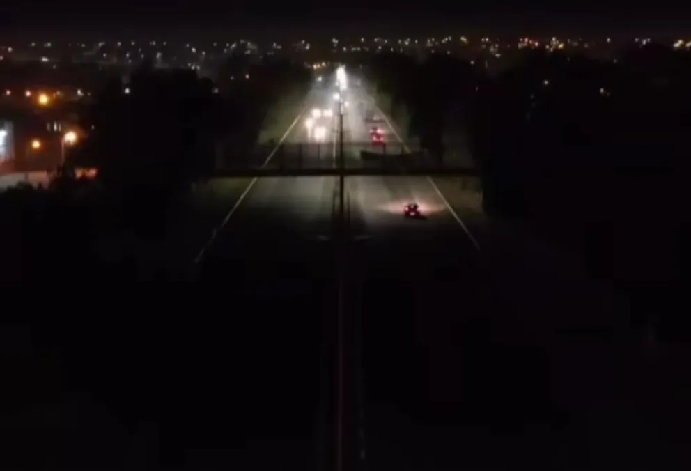 Castro reclamó la restitución del servicio de iluminación en la ruta 3