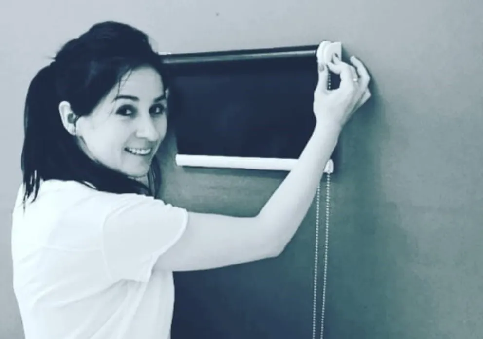 María Celeste González, la reina de las cortinas rollers