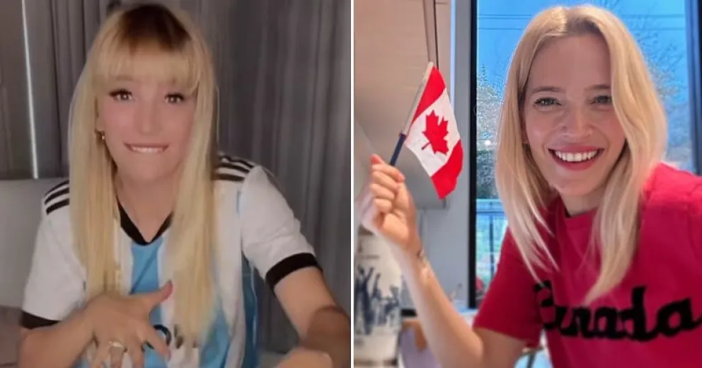 El dilema de Luisana Lopilato entre Argentina y Canadá: a quién alentó en el debut de la Copa América