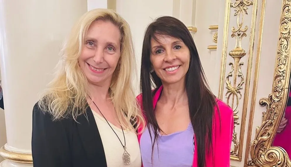 Villaverde y Karina Milei. Foto archivo.