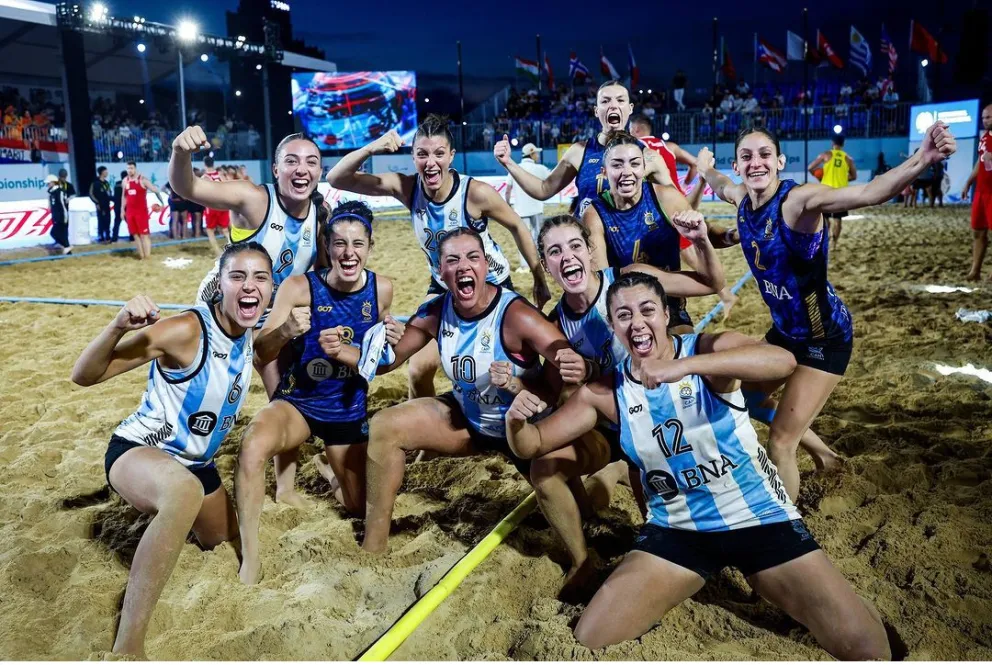Histórica presentación del Beach Handball Argentino en el Mundial de China
