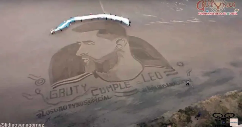De Las Grutas para Messi en su cumpleaños