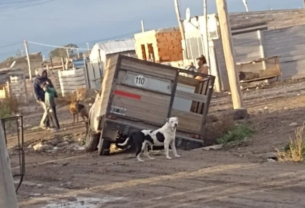 Una camioneta se cayó a una acequia y generó mil lamentos