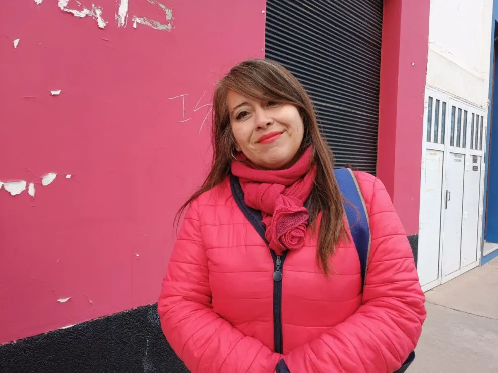 La presidenta de la junta vecinal del barrio Lavalle, Alejandra Guerrero