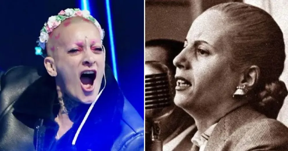 Furia generó polémica al confesar que la comparan con Eva Perón