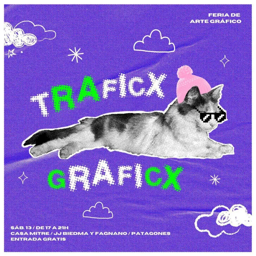 Nueva edición de la feria “Traficx Graficx” en Patagones: con talleres y experiencias graficas 