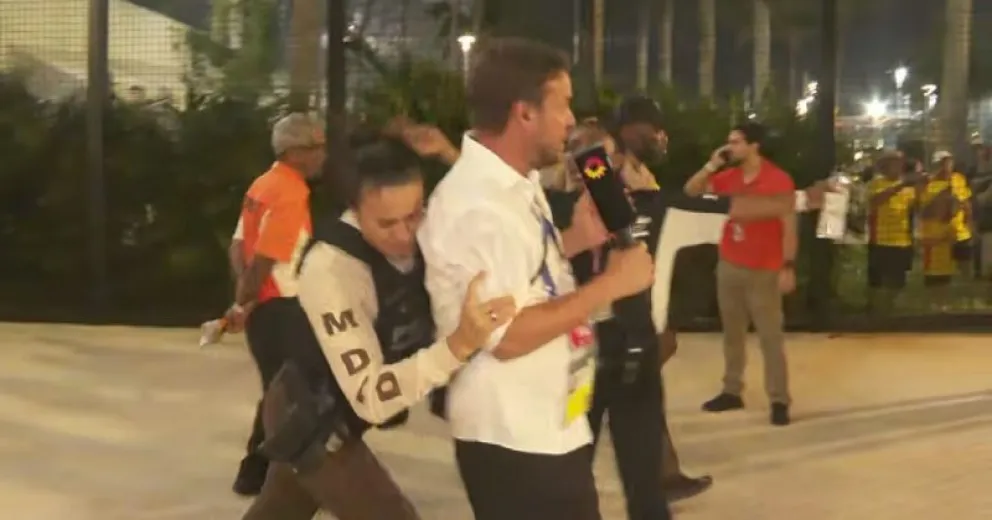 Caos en la final de Copa América: la policía reprimió al equipo de TN en el estadio
