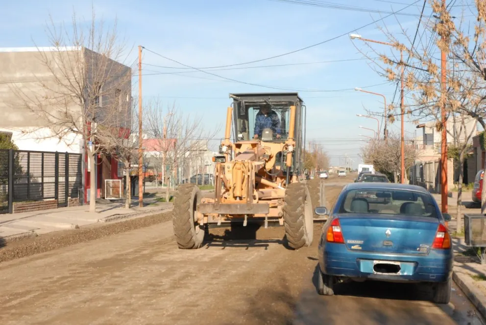 La Municipalidad de Viedma está dejando las calles como un billar en Lavalle y Mi Bandera