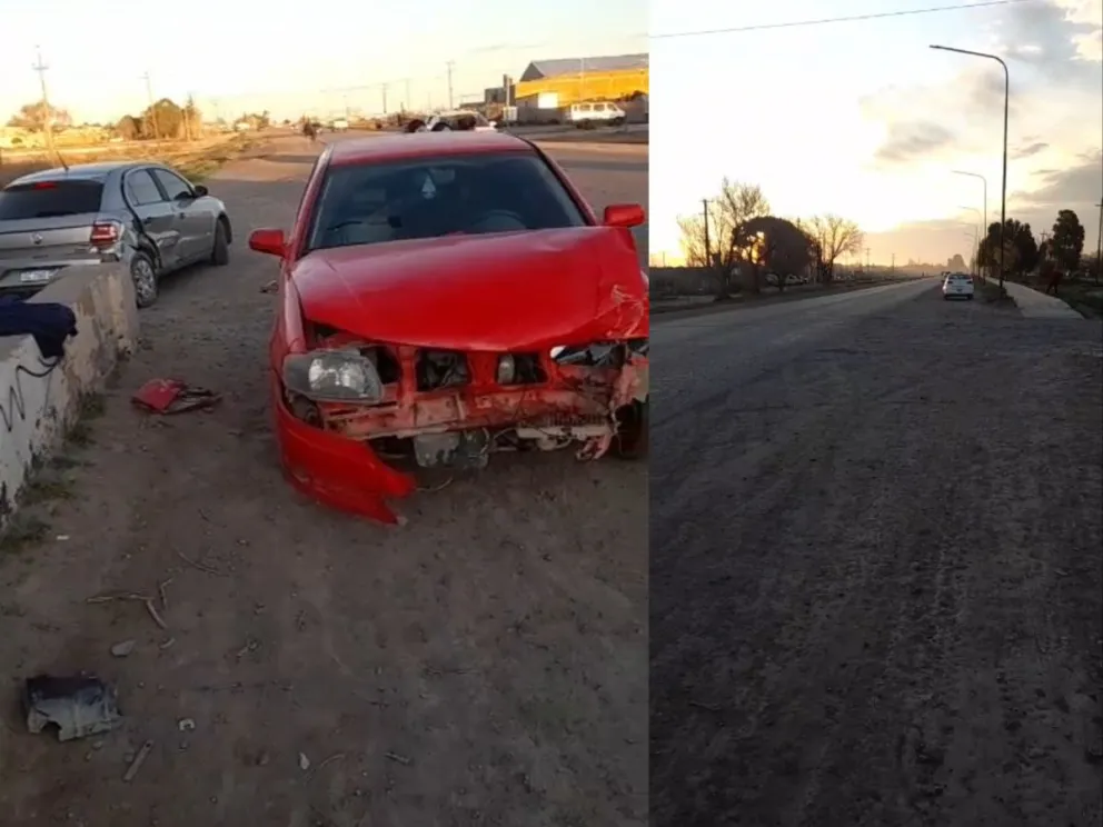 Chocaron dos Volkswagen en la avenida Perón y boulevard Ituzaingó