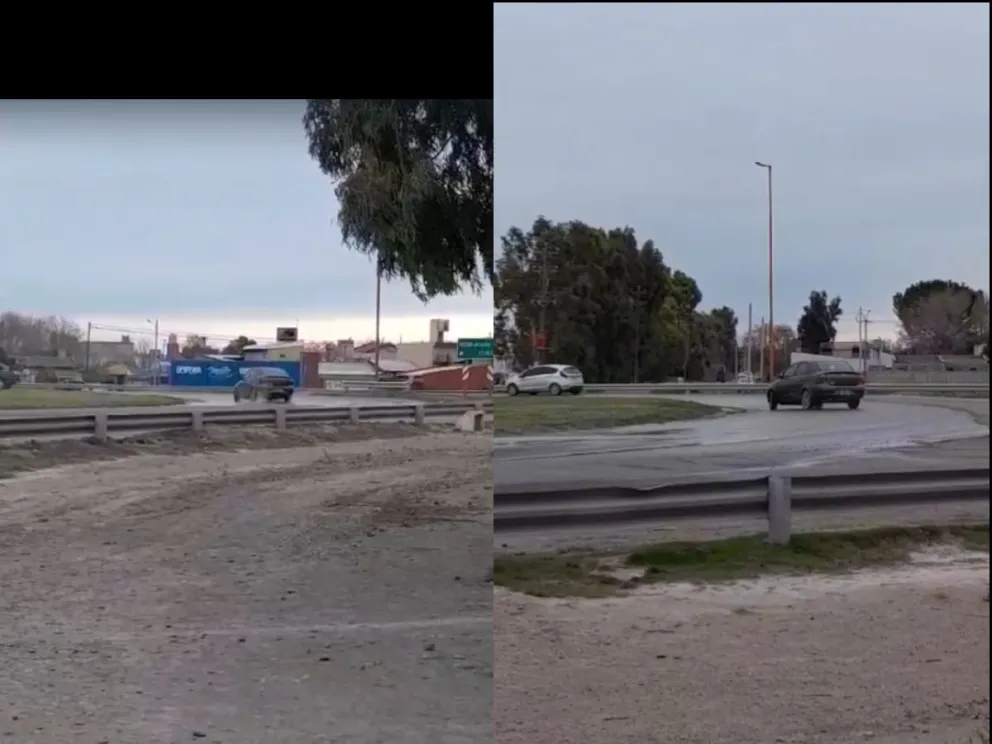 Denunciaron a un automovilista  por "colear" en la rotonda Castro para divertirse