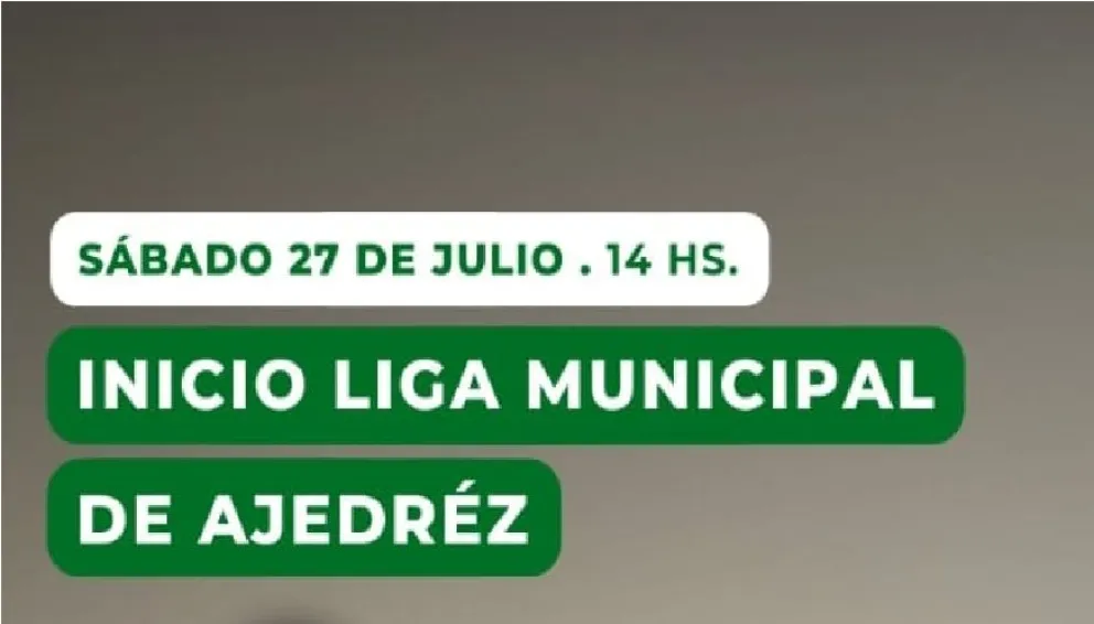 Gran expectativa por el inicio de la Liga Municipal de ajedrez