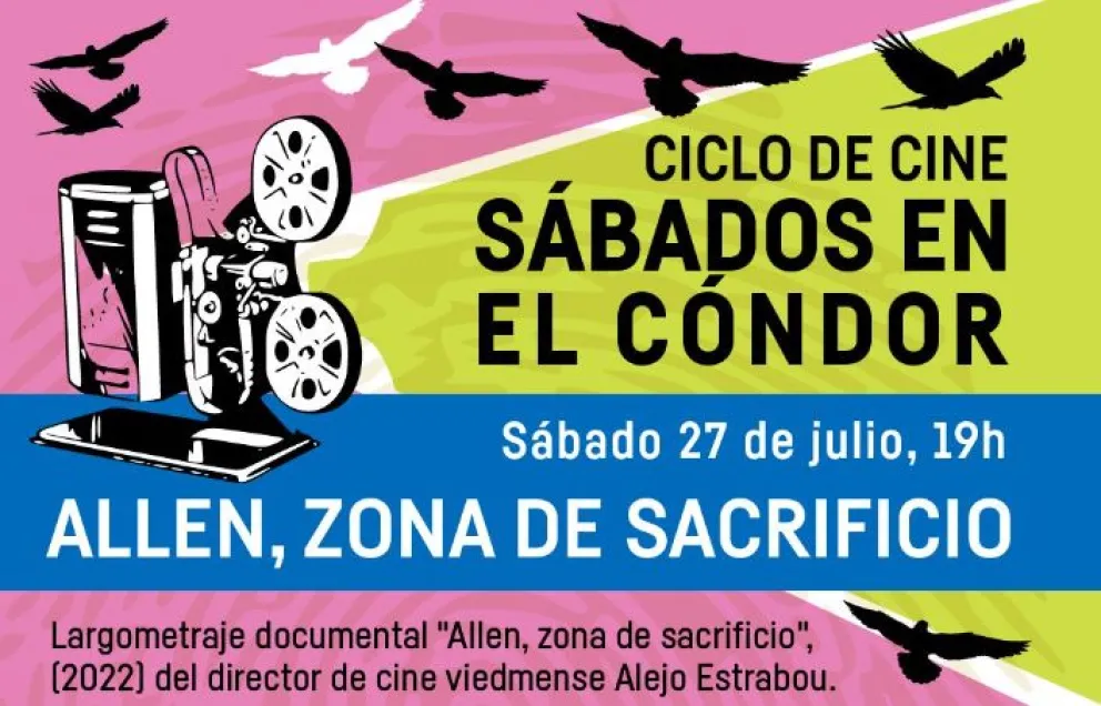 Con entrada libre y gratuita, retoma el ciclo "Sábados de cine en El Cóndor"