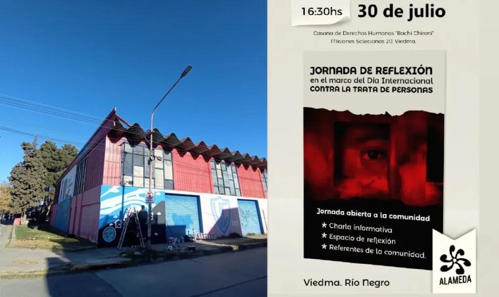 Día Mundial contra la Trata de Personas con muraleadas, charlas y espacios de reflexión en Viedma