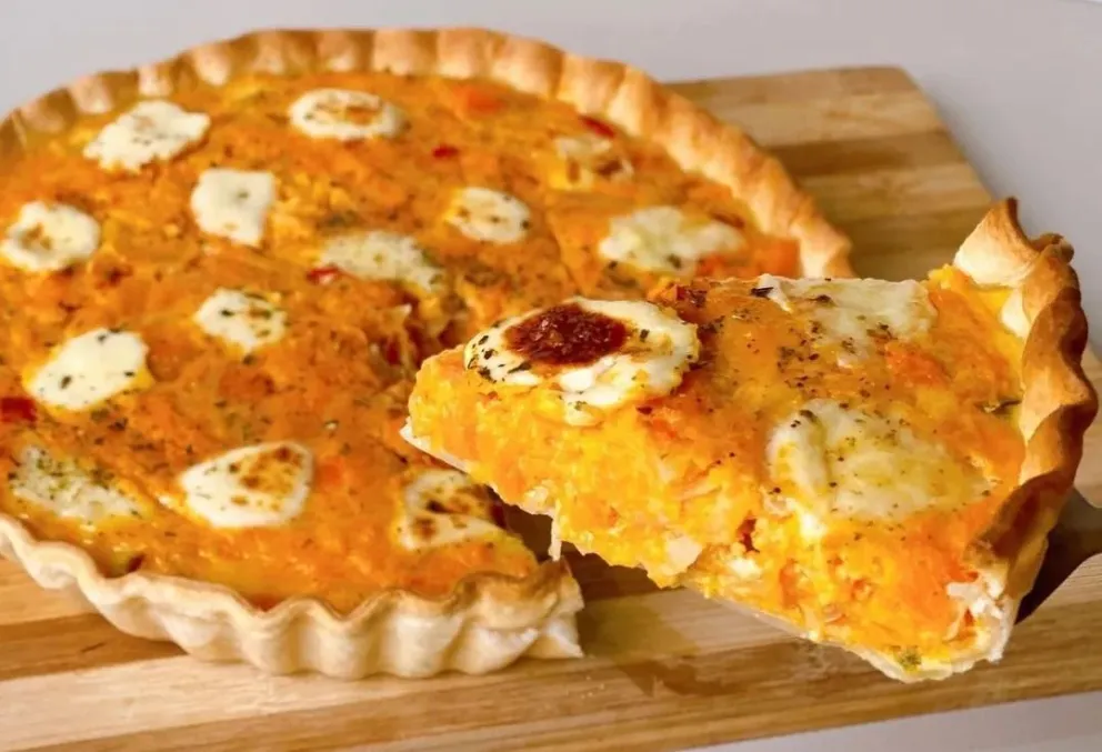 ¡Riquísima! Aprende a hacer la mejor tarta de calabaza y cebolla