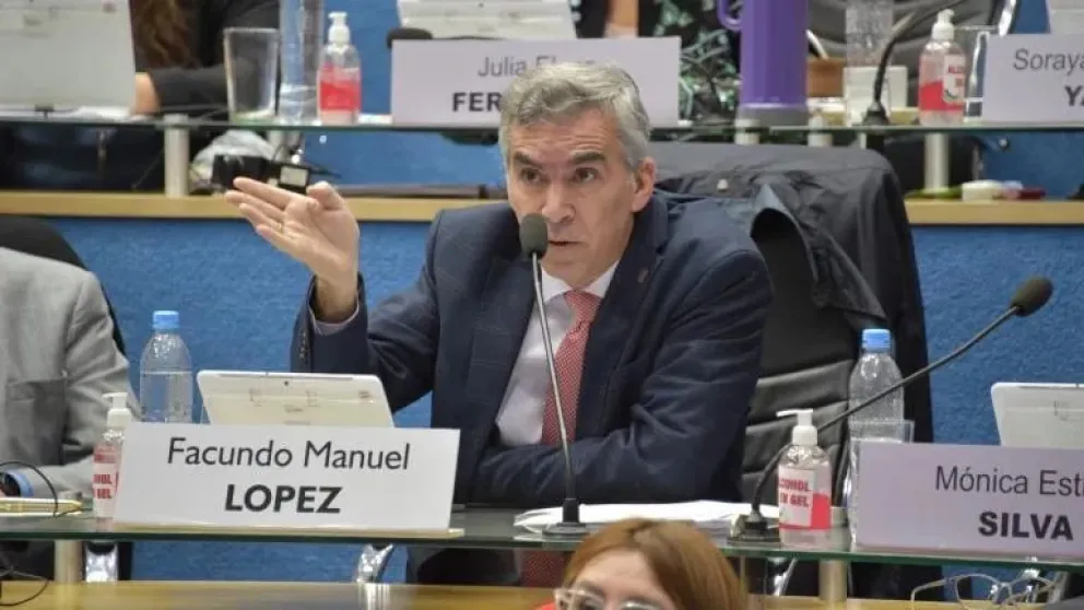 El legislador Facundo López.