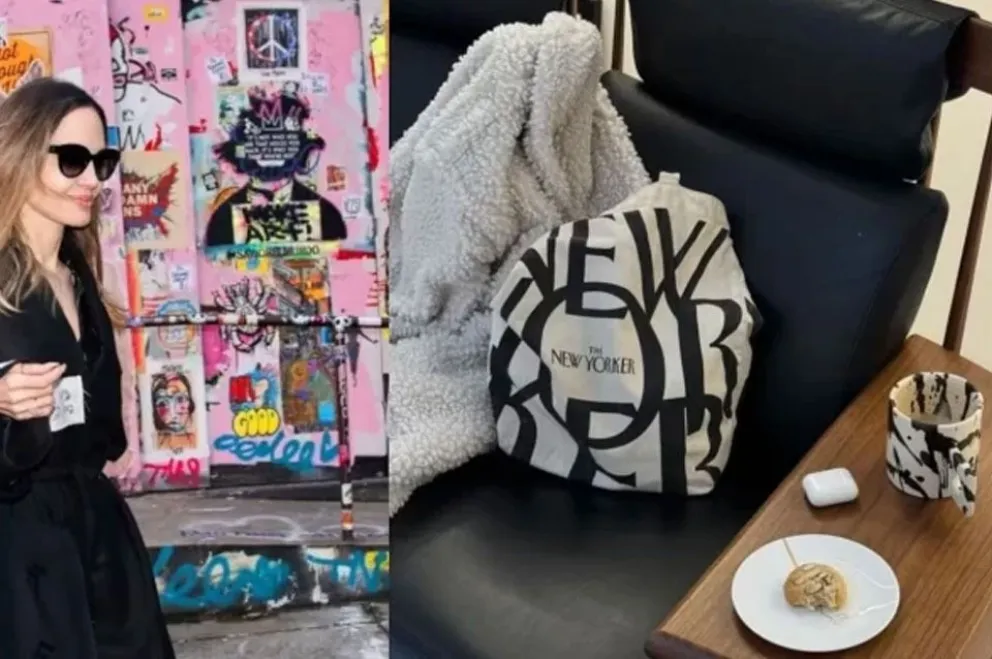 VIRAL: las tazas de una argentina, furor por estar en el café de Angelina Jolie en Nueva York