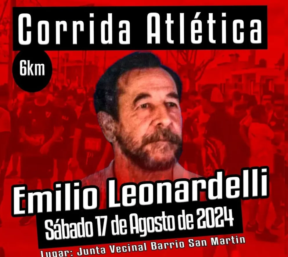 Se viene la corrida atlética “Emilio Leonardelli” en el barrio San Martín