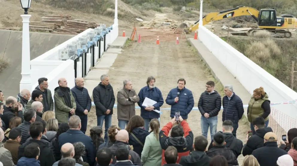 Weretilneck inauguró obras de mejora en el sistema de riego local