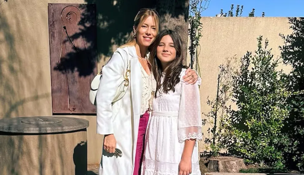 Así fue la comunión de Sienna, donde se volvieron a juntar Nicole Neumann y Fabián Cubero