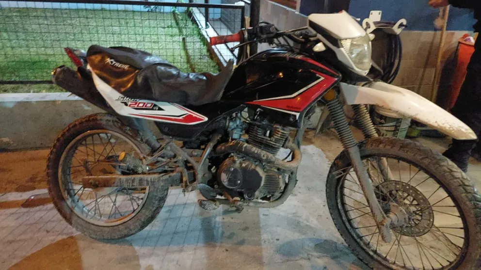 Una motocicleta menos en manos de la delincuencia