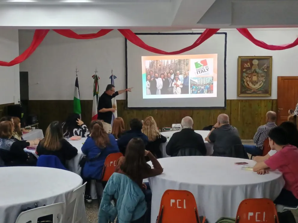 La conferencia se centró en destacar la excelencia italiana y su prestigio mundial. (Fotos: Vanesa Schwemmler, para Noticias Net)