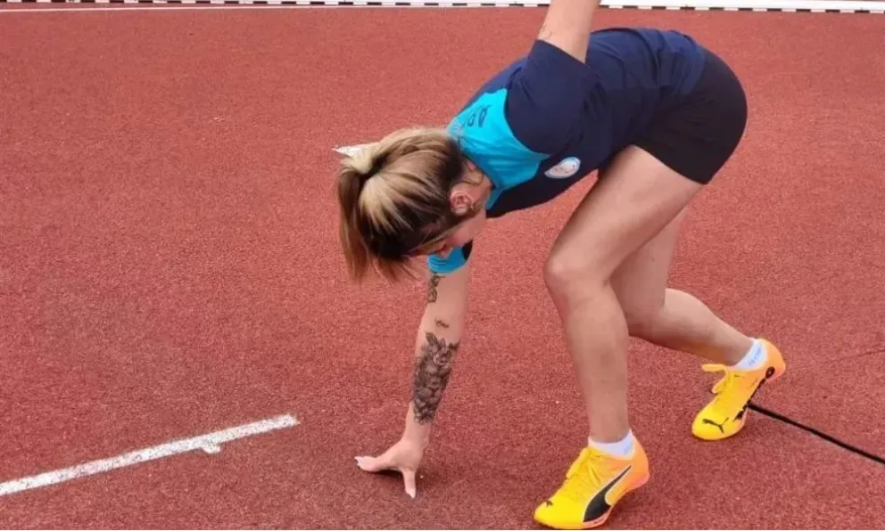 La atleta salió sexta en la categoría T38 de los 400 metros ( Imagen gentileza Facebook Federico Salazar)
