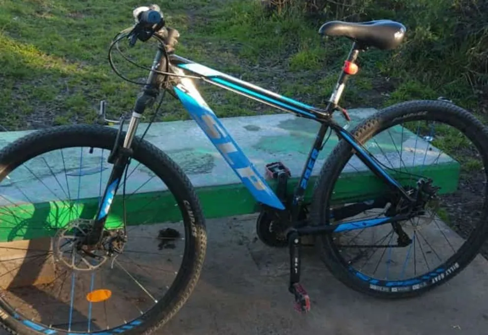 La imagen de la bicicleta que fue robada en el Instituto de Educación Física 