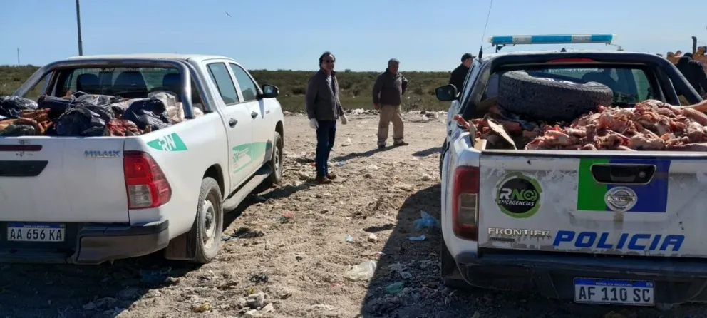 Excelente despliegue policial para sacar de circulación una gran cantidad de mercadería. 