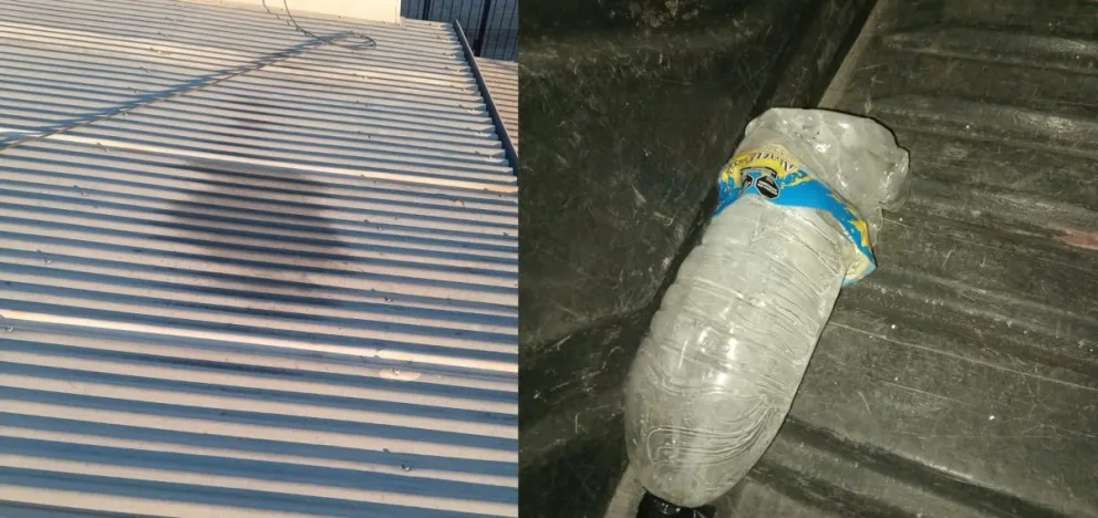 Una familia quedó con miedo porque le arrojaron un explosivo. 