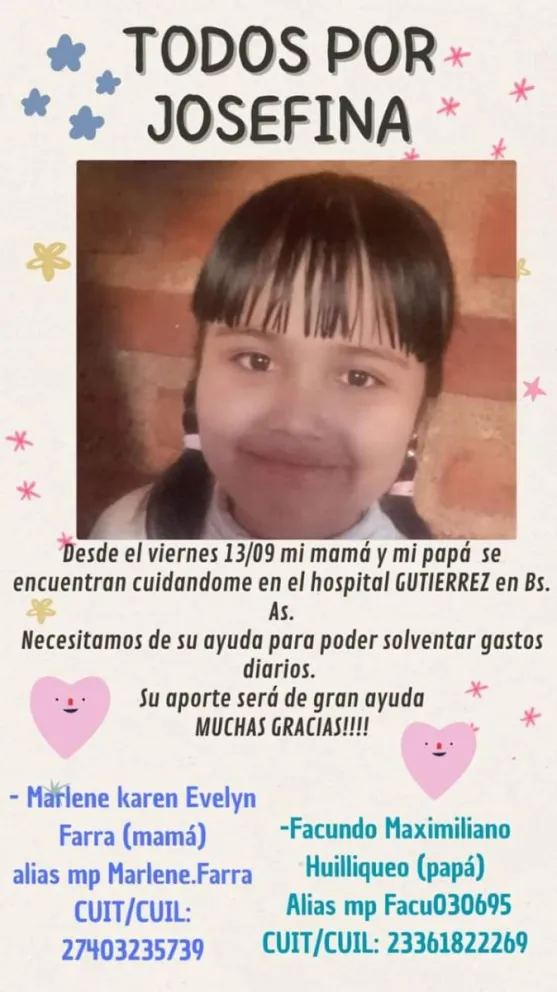 Josefina necesita de todos.